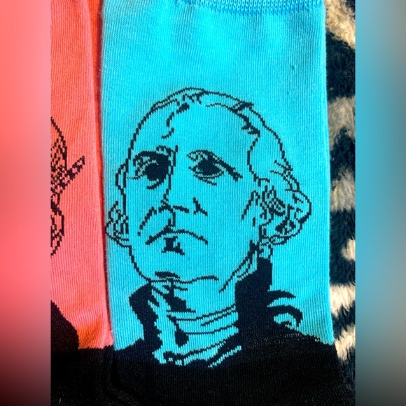 (3) Funky Historical Leader Novelty Socks - Picture 5 of 5